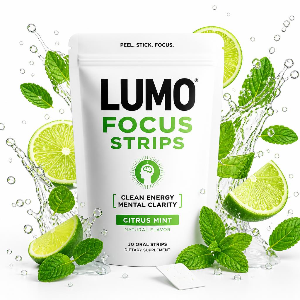 LUMO Focus Strips Citrus Mint pouch
